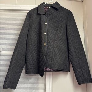 Kim Rogers Black Quilted Utility Jacket